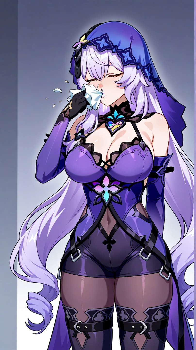 A charismatic woman [gunner: Bounty Hunter: 0.4] Standing in the middle of the San Francisco wilderness (Cube Style: 1) whole body, mask　　