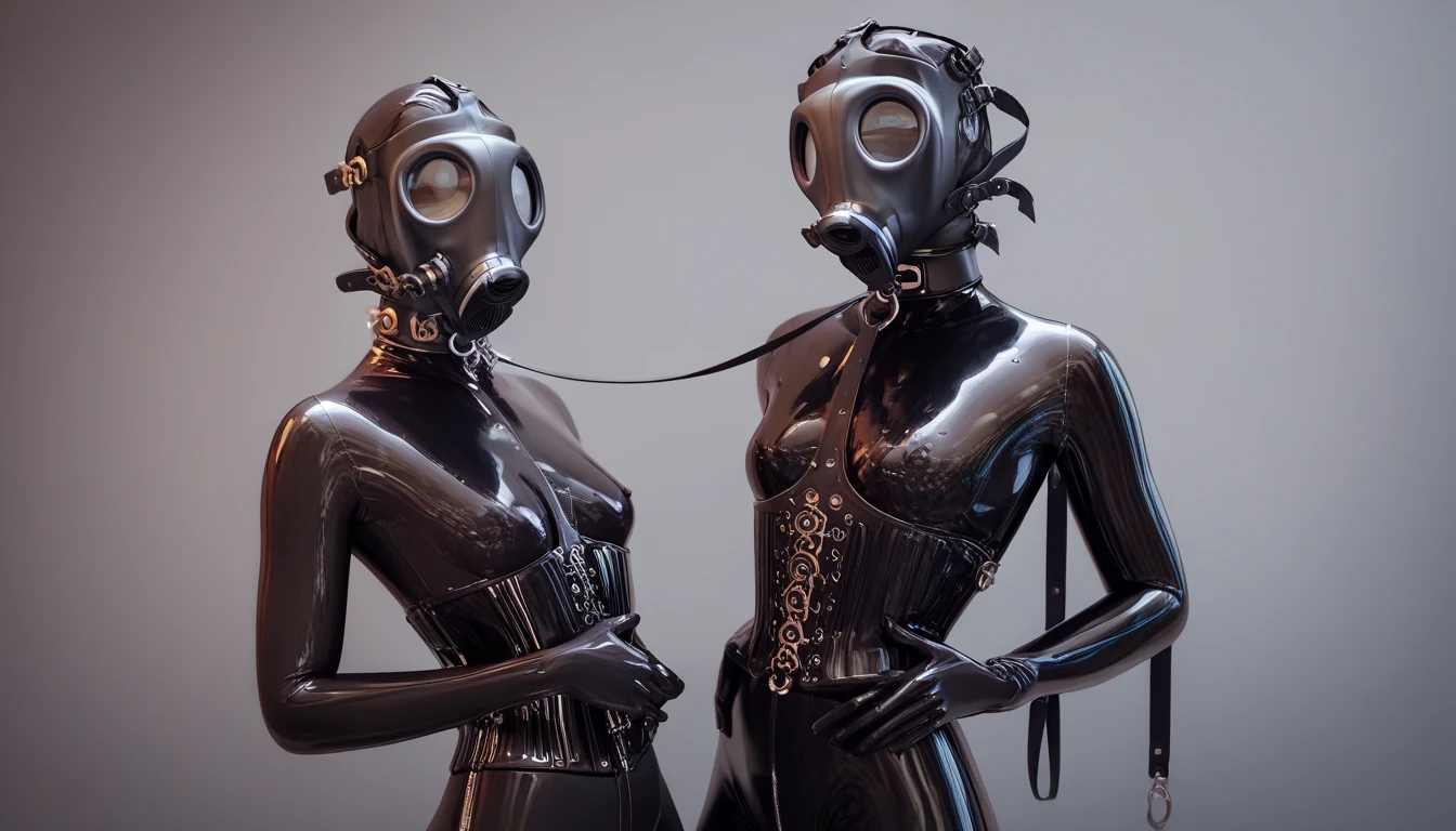 hyper-realistic ultra-surreal stunning couple kissing with a head like nonsense bizarre ultra-insane devices glued, Super-detailed, Ultra-realistic, Studio Quality, 48k / HD, High Contrast, hyper Realistic Shadows, octane Rendering, Sharp Focus