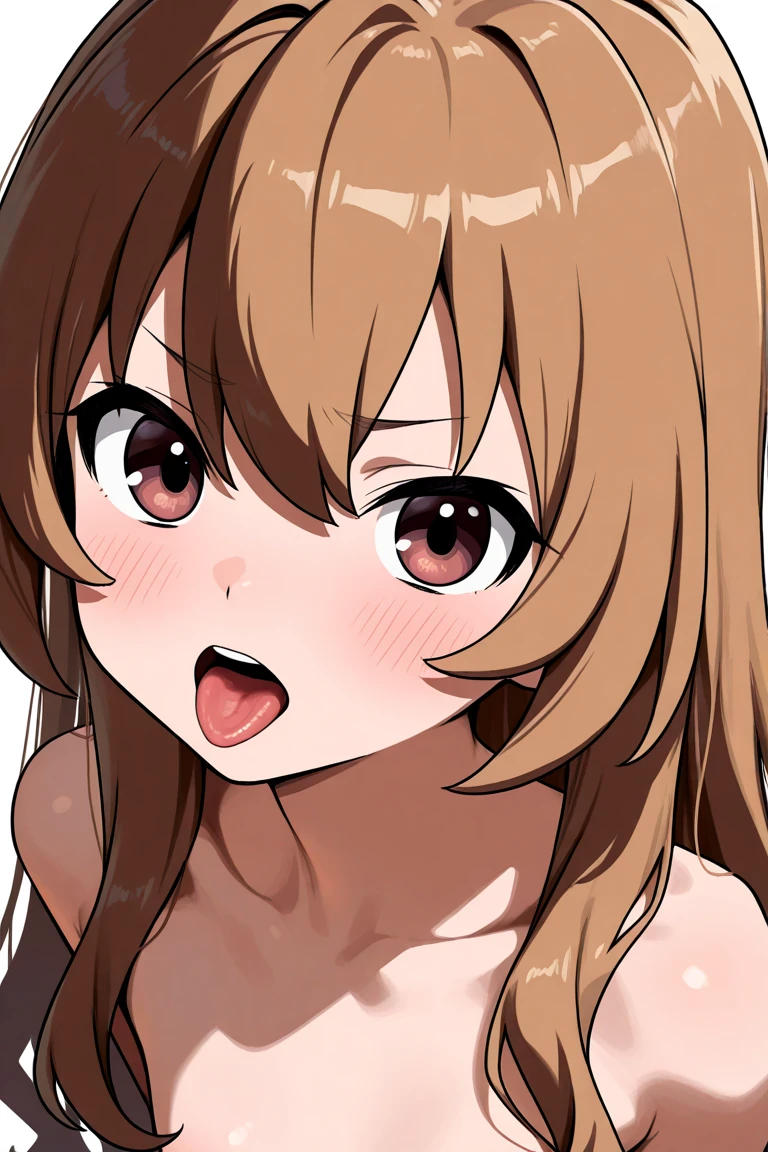 highly detailed eyes. sharp focus, highest quality, 1 girl,small breasts, (light brown hair, long hair, blunt bangs, bangs), (green ribbon, hair ribbon) yellow eyes,naked,cum in pussy,Down,orgasm