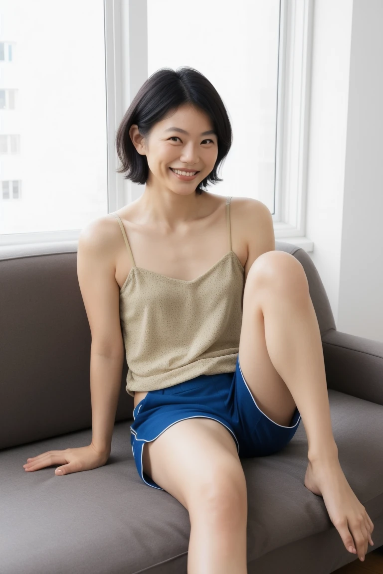 Steven Universe , in position, enjoying the chair looking back, Grinning,