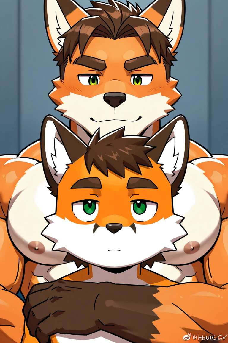 furry, Bara,tiger,big penis,gay,muscular ,r18,furry,????,foursome,hairy , hairy chest, big pec, big breast ,hairy armpits,hairy belly,beard,???, ??? shot, ass leaking ??? , sweaty, blushing, tongue sticking out, musky armpits, flexing armpit , flirting , red eyes, yellow fur, legs up, touching, kissing with each others