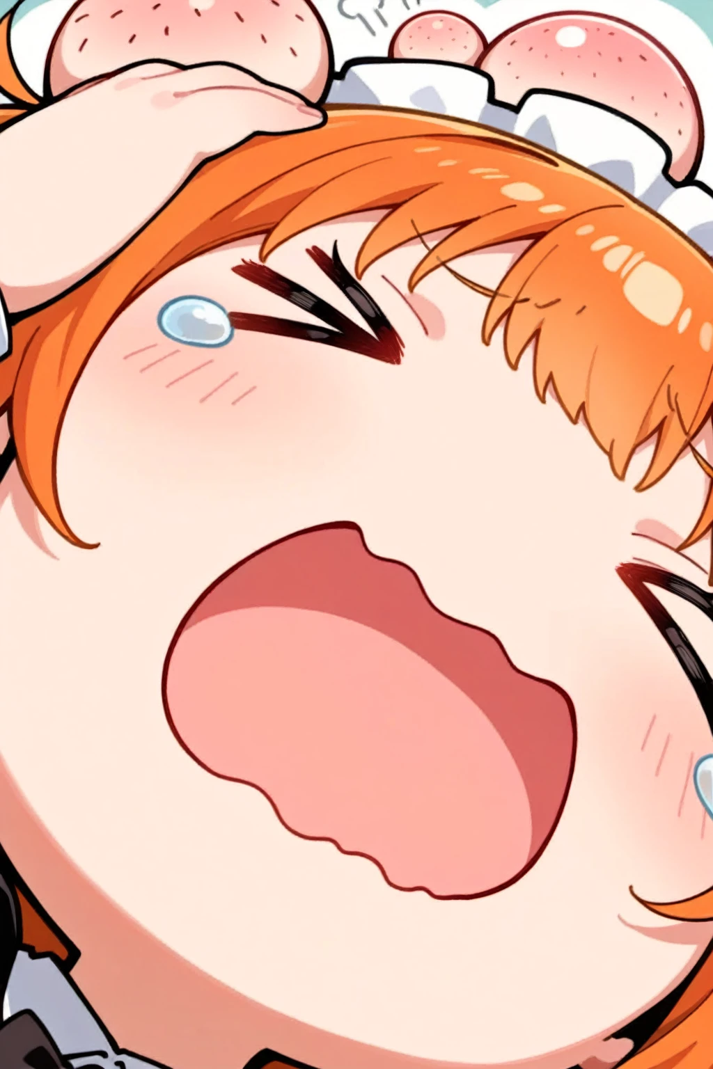 Side view、One Girl、There is a penis in front of you、Huge penis、A lot of shame、驚くほどHuge penis、Black penis、Small breasts、be scared、Furry、Fox、Bukkake in the face、Staring at the penis、put penis on face