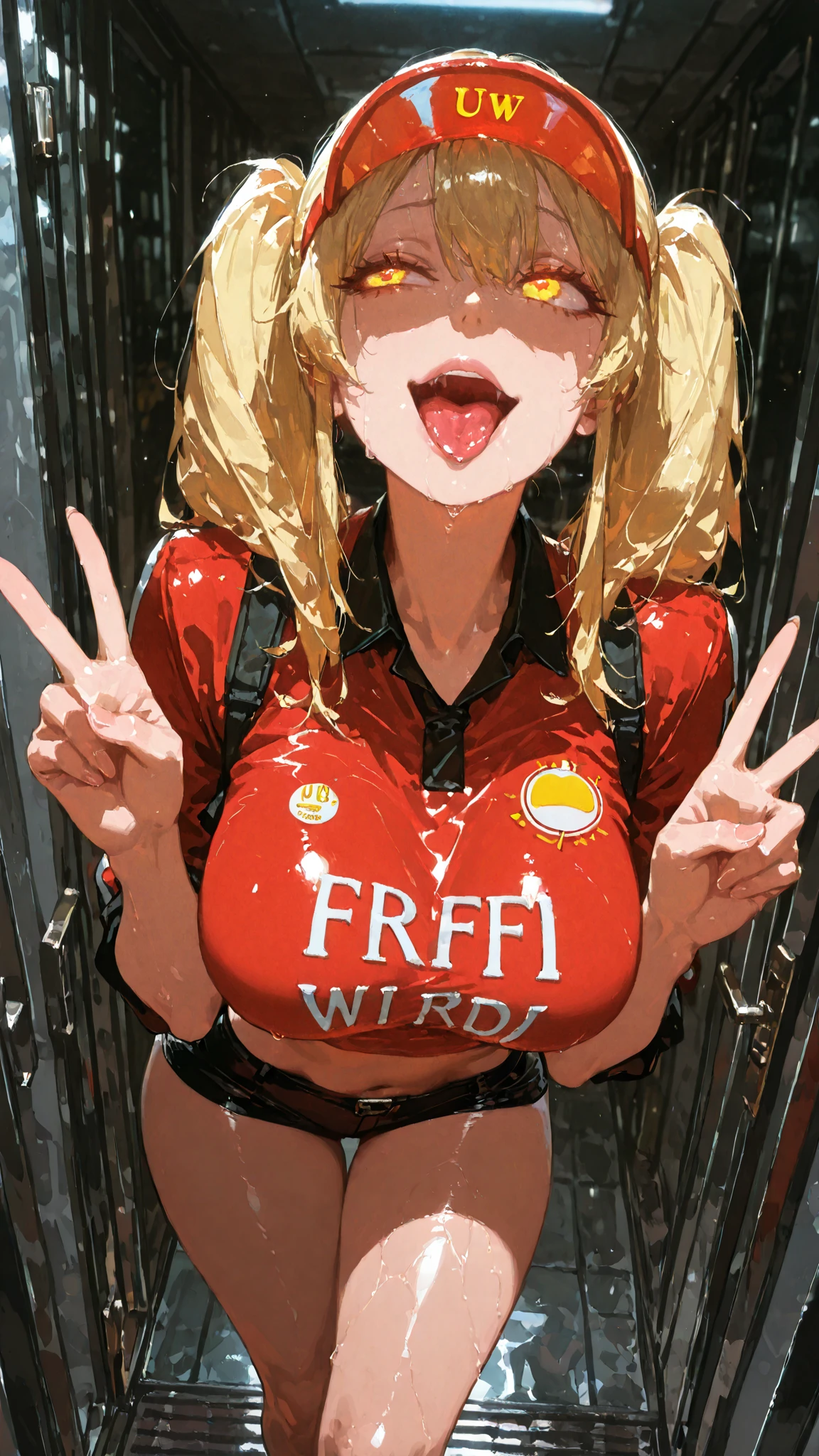 (adult magazine cover:1.6),text,((Masterpiece)), (Best Quality), (Ultra Detailed), ((Very Detailed)), 4K, (8K), (Sailor Moon:1.2), Long Blonde Hair, Double Ponytail, happy smile,large breasts, see through costume,Dream Core,perfect breasts, (clear erect nipple silhouette: 1.8), (camel toe: 1.2),(dynamic pose:1.4), spreading legs, (pubic hair ultra detailed clear silhouette: 1.8), (pubic hair focus: 1.2), navel,(nsfw:1.1),skirt lift, show off panties, lifted by self, from below