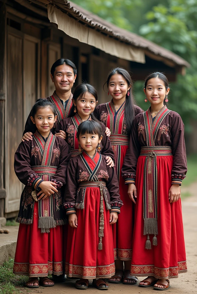 Bhutanese students wearing gho and kira