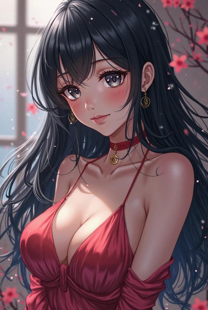 (masterpiece, highest quality:1.2), (High resolution, 8k RAW photo, realistic, clear focus), (Natural light, textile shading), throw, focus only, Upper body, 1 mature woman, 28 years old, (mature woman:1.5), ((topless:1.8,nipple))sexy, lay hands on others'cheek, smile, light brown hair, medium long hair, hair above one eye, asymmetrical hair, half up hair, wavy hair, blue eyes, kimono, kimono, In the Zen garden of a Japanese temple, In front of the torii gate, In winter, snowy snowy ground, Crystal of snow, Depth of written boundary, Bokeh, (correct anatomy, ideal body proportions),