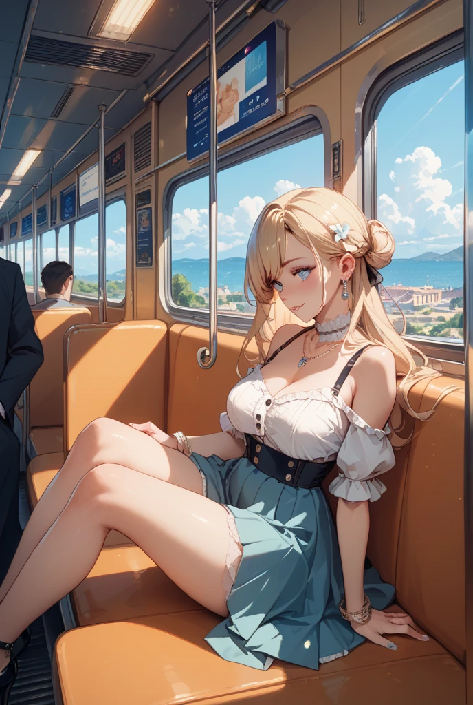 Beauty inside the train
