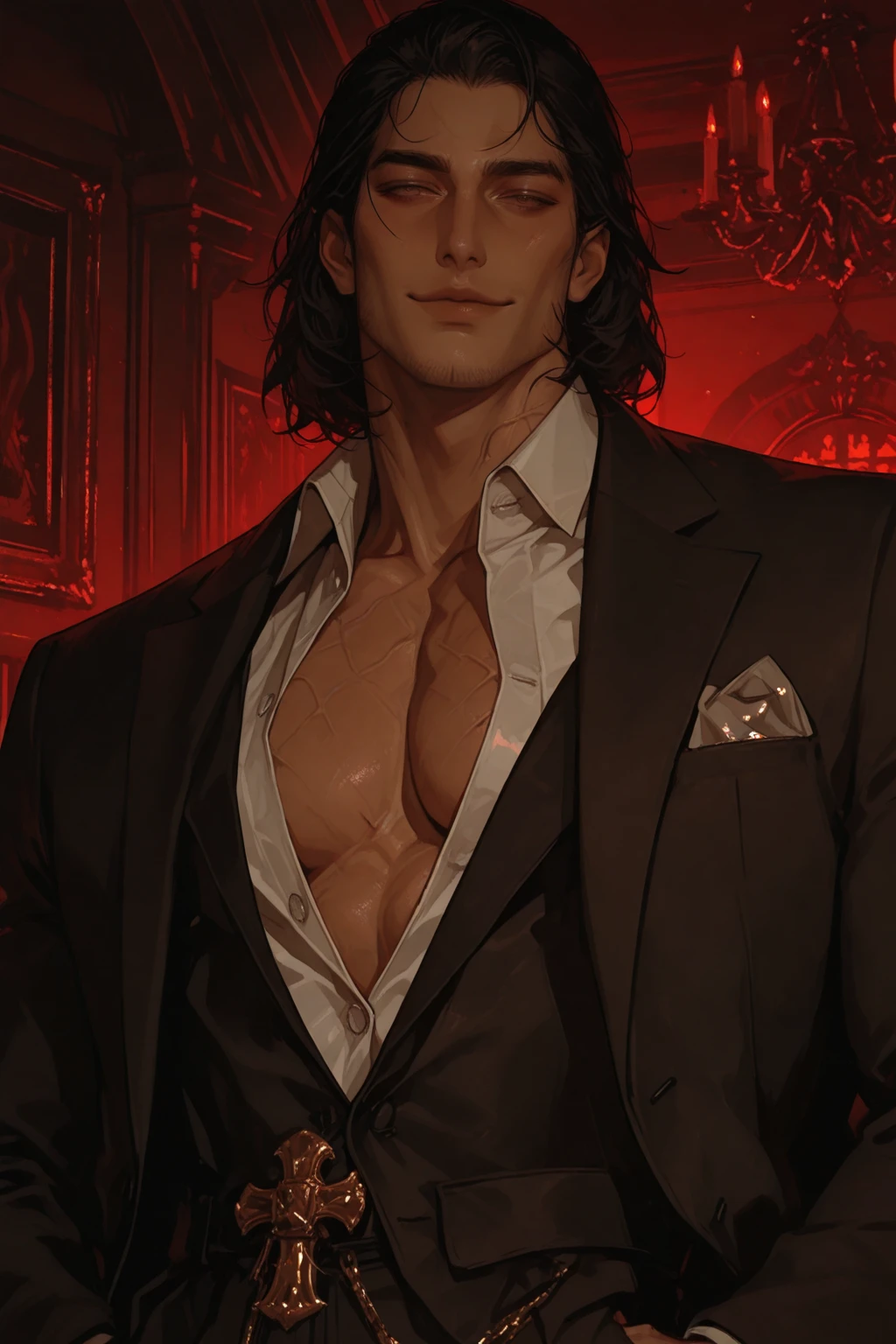A man vampire and a tattoo
