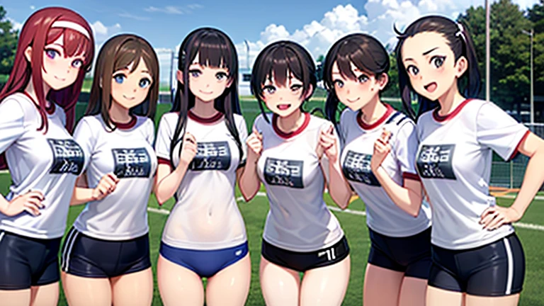 incredibly cute girl, rikujou, multiple girl star pieces, high quality), mature woman,Group photo