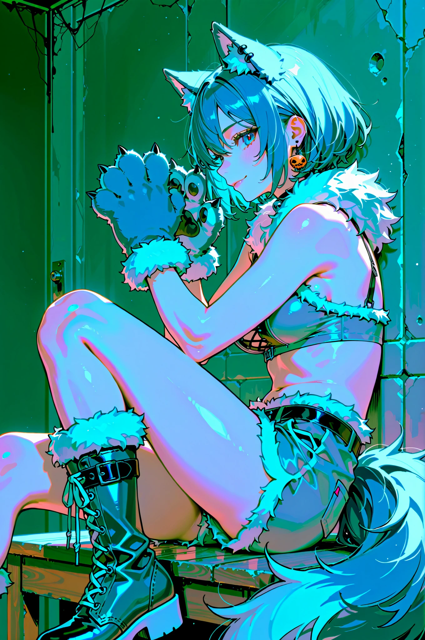 Anime girl sitting on table, beautiful anime girl crouching, Biomechanical OPPAI, Sexy pudica pose gesture, seductive anime girls, with index finger, the anime girl is crouching, an oppai cyberpunk, hajime yatate, rogue anime girl ayanami rei, ryuko matoi, sexyposture, konachan,Exhale the mist,Stick out her tongue,Mermaid line,musculature,Ambiguous eyes,High-fork panties,Be red in the face,huge tit,over knee socks,open open mouth,Stick out her tongue, dropping saliva,White popsicles,Melted popsicles,Hair tied up,Long tongue,Single horsetail,The melted popsicle falls on the chest,Excitation,Place your hands on your chest,Plenty of liquid,White liquid,Floating popsicles,Suck on popsicles,looking at viewert,love heart,Throw a wink,Lick gently,Camel toes,Half-off coat,Oral sex,Popsicles in his mouth,Semi-closed Eyes,Abs,musculature,Sunburn,Brown skin,Black stroke