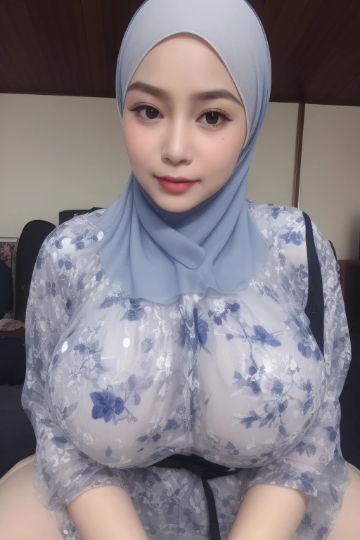 Don't cry baby, (Lace Lingerie Dress), adorable, 1 girl, (face to face), 10 years old, baby face, half body portrait, (face details: 1), (eye details:1), ((big breasts)). wearing transparent transparency long shirt, hijab .. Cute posed. proportional body. Ultra High Res. realistic: 1.4, UHD, view from side seductive pose