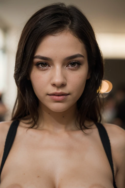 ((best quality)), ((masterpiece)), (detailed), perfect face realistic photo of beautiful woman with long dark brown hair, Russian, influencer, light freckles, dark brown eyes, big lips, no makeup, instagram, in a library, wearing thight sexy leather dress, masturbating