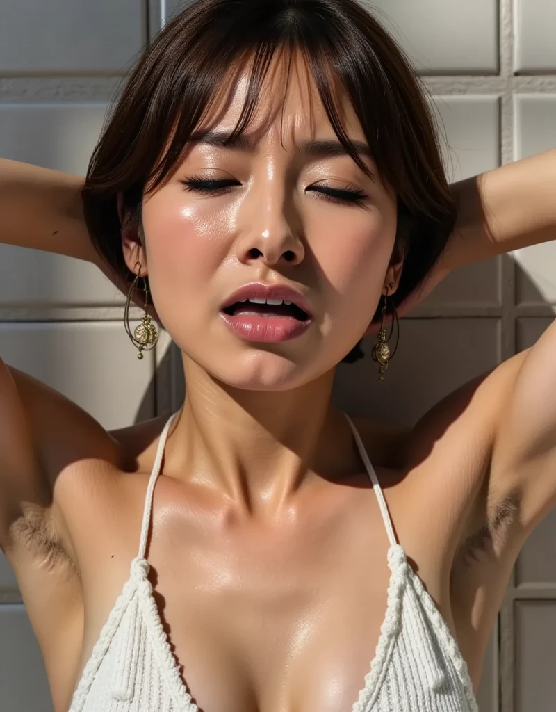 8K、3DCG、Full body like、Tohoku Tournament、summer camp、After taking a shower、fullnude、Bullish and lively female athletes、Rustic beauty、Refreshing、No makeup、brown tanned skin、Sunburn marks、Shorts burnt、Beautiful skin、full of sweat、Long body、Condescending on you、Staring at you、mock、tease、Grinning、long tongue、Flushed cheeks、Wet lips、Greedy young libido、Trained strong muscles、Black short-haired、Armpit hairy、big erectnipples、beutiful breast、Thin macho、Rule you、Spanning you、be in agony、涎、Dirty smelly female genitalia、Niō Standing、