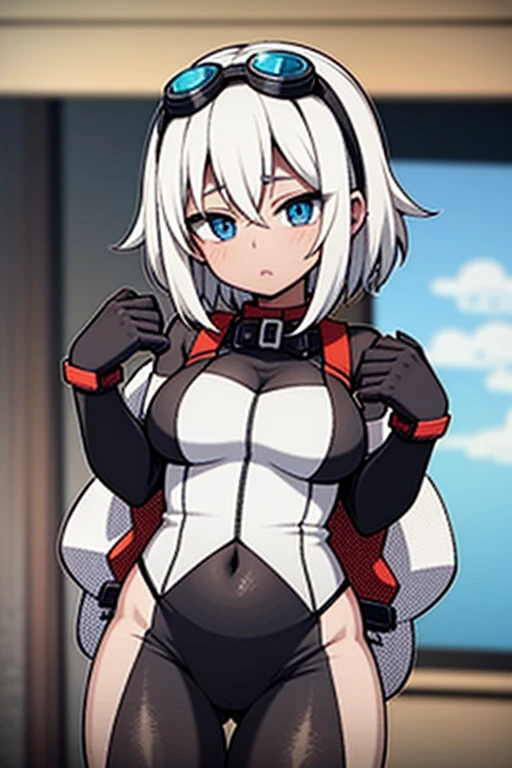 1girl, W \(arknights\), arknights \\\\\ masterpiece, best quality, very aesthetic, absurdres, newest \\\\\\ slim body,///// ,by nyantcha,cutesexyrobutts , by khyle,,////// ,,solo,, , ,,detailed face, , ,, , , wallpaper, , beautiful face, white background, simple background, sexy, , orange eyes, , black scarf, black jacket, black pantyhose, White T-shirt, black skirt but with red ends,squatting, below view,big tits, cameltoe,