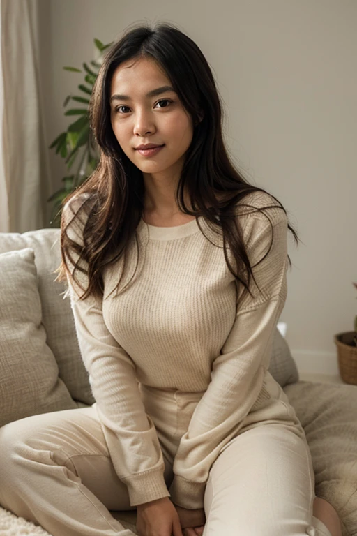 An older sister with a beautiful and well-groomed face
Beautiful flowing long hair
(black hair)
I am calmly writing my diary in a clean and beautiful room.
she has a very happy smile
G cup big breasts
warm sweater
(cream sweater)
long size pleated skirt
(dark brown skirt)
sitting on the floor
photographed alone