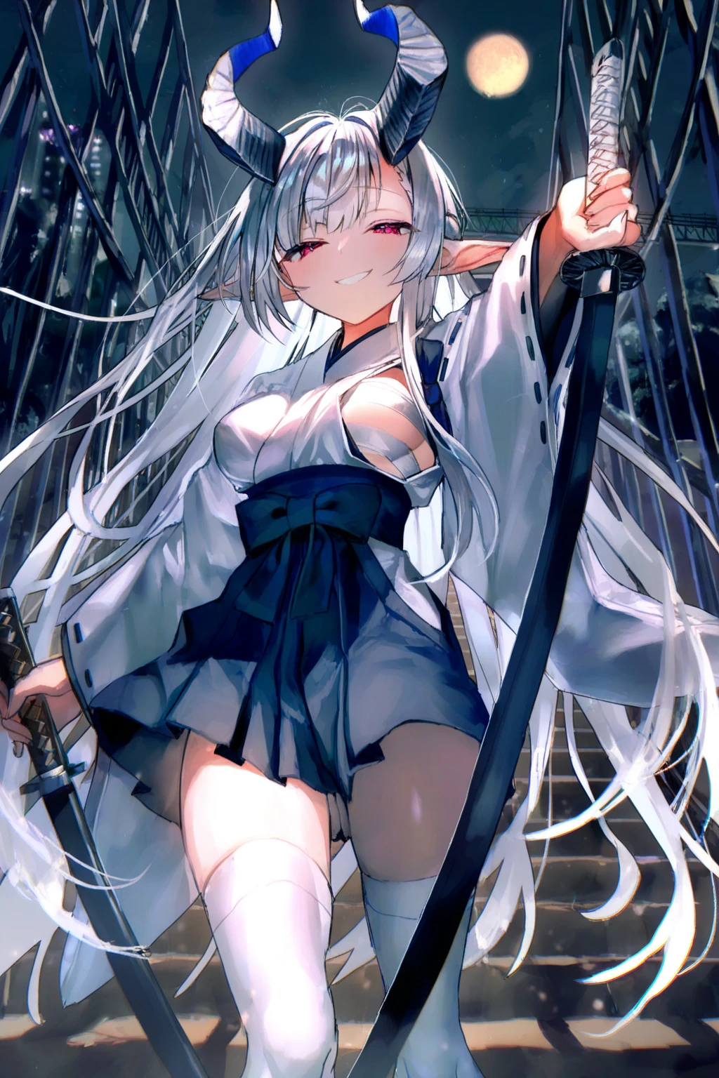 masterpiece, Highest quality,One girl,Single Blade,Black Hair,Long Hair,blue eyes,kimono,Short sleeve,blue short kimono,Pink ribbon,sash,Torn clothes blush,My tooth was damaged,embrrassed,Make a frown,tears,Hollow Eyes,Irritation,The body is slim,Small breasts,Sweat,Suppressed,Put your arms behind your head,Raise the hand,bound,Lock,Locked,defeat,Bondage,Imminent Rape,rope,shibari,Cowboy Shot,handcuffs,bondage,indoor,Japanese style wooden room_horse,rubbing the crotch,torture,heavy,breathe,trembling,From below, masterpiece, Highest quality, High resolution,