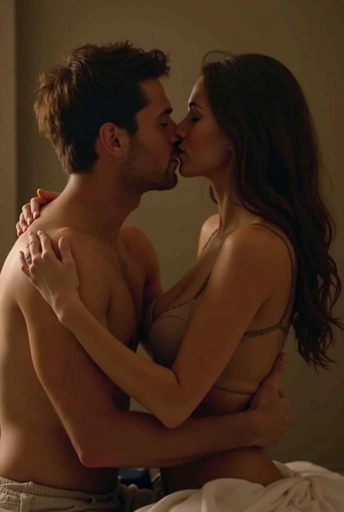 Man sucking woman&#39;s breasts 