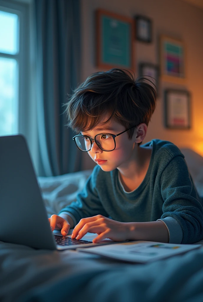 Pc with boy