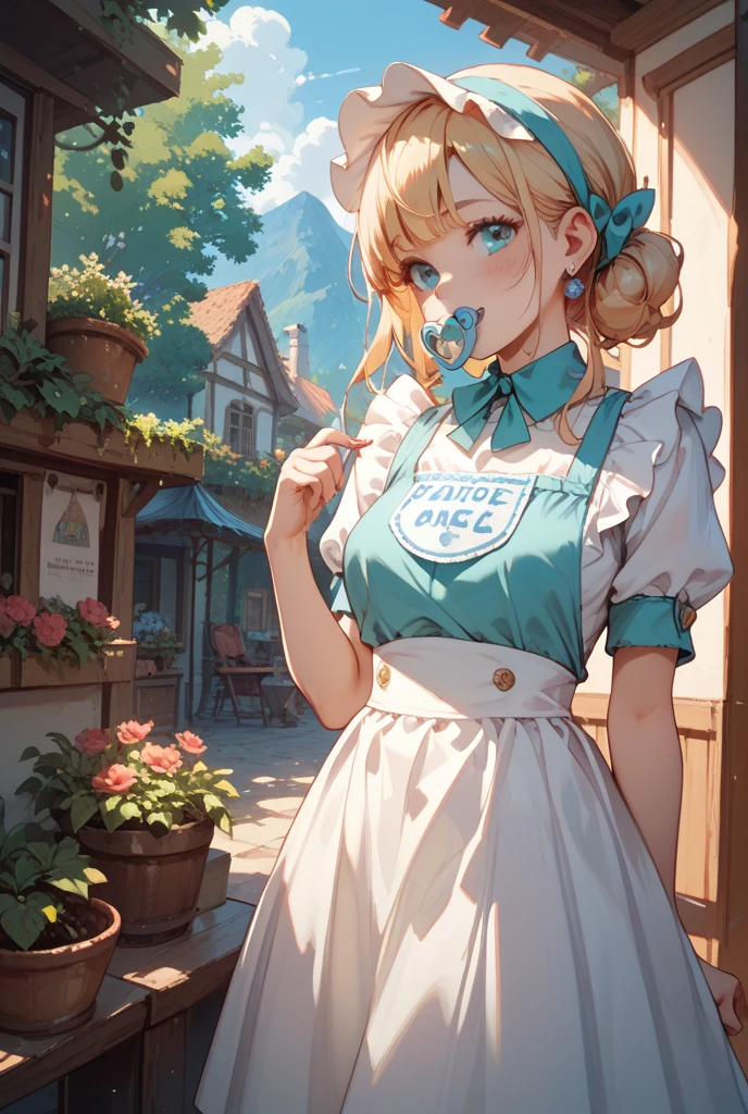 (masterpiece, best quality, 1girl:1.2, solo:1.3, illustration), nastasya, makeup, lipstick, freckles, red lips, long braid, blond hair, turquoise eyes, cowboy shot, looking at viewer, droplets of sweat, sauna, cleavage, flirting, modest, large breasts, large hips,