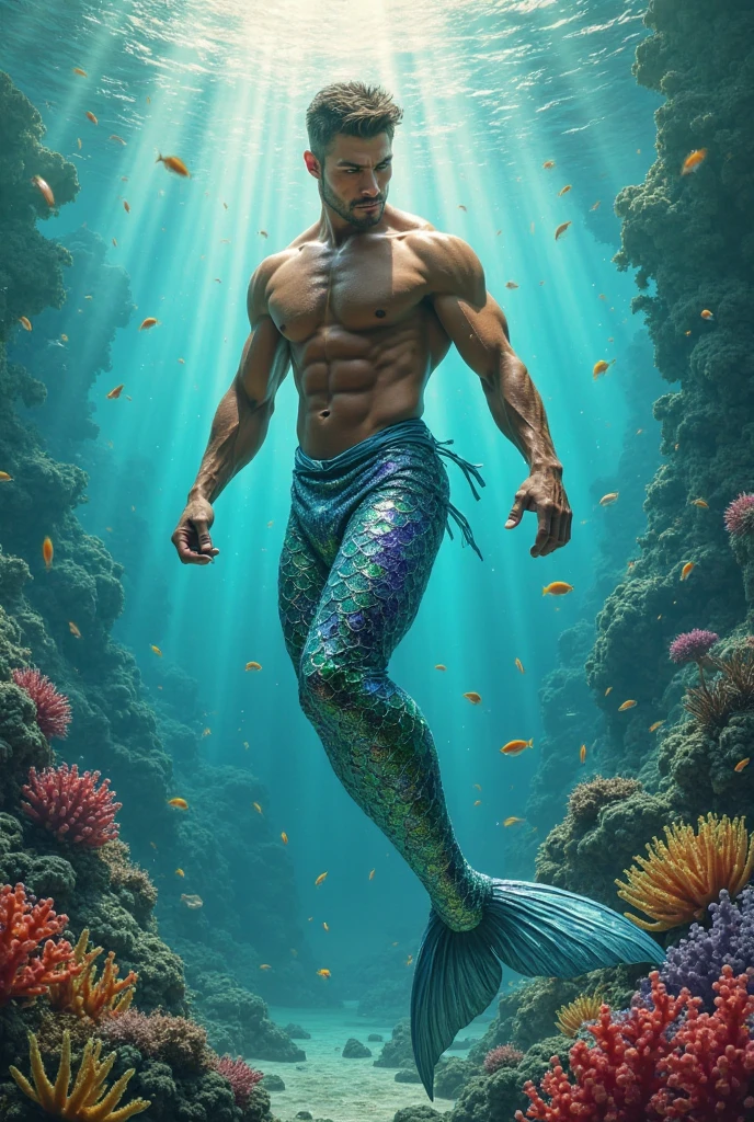 Cristiano Ronaldo as mermaid