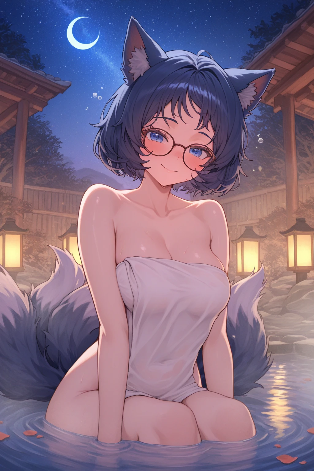 Kochou Shinobu, DESNUDA (pelo negro con las puntas moradas) (PEZONES) (pose sexy) (pussy juice) (cuerpo completo) (tetas grandes) (TOTALMENTE DESNUDA), (kimetsu no yaiba)