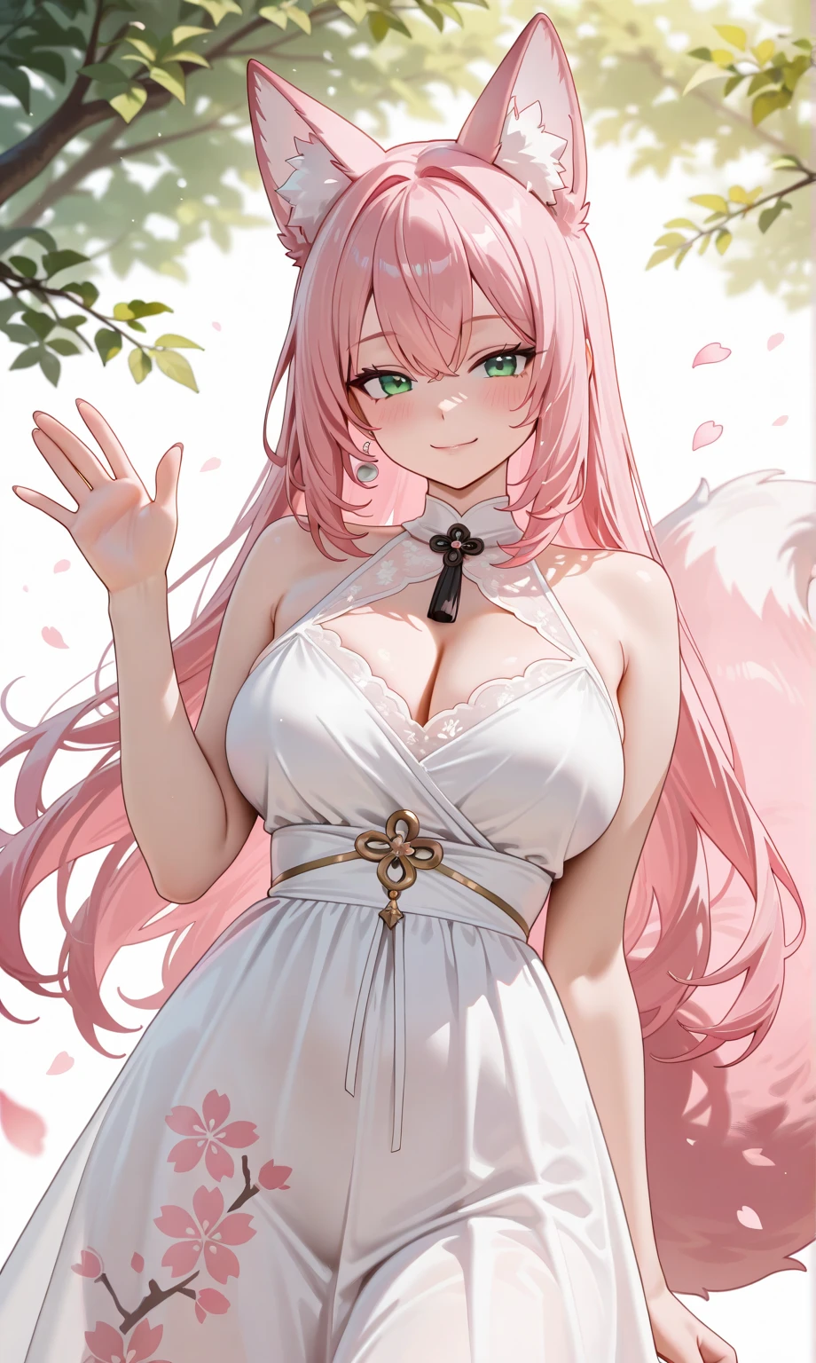 White lily flowers