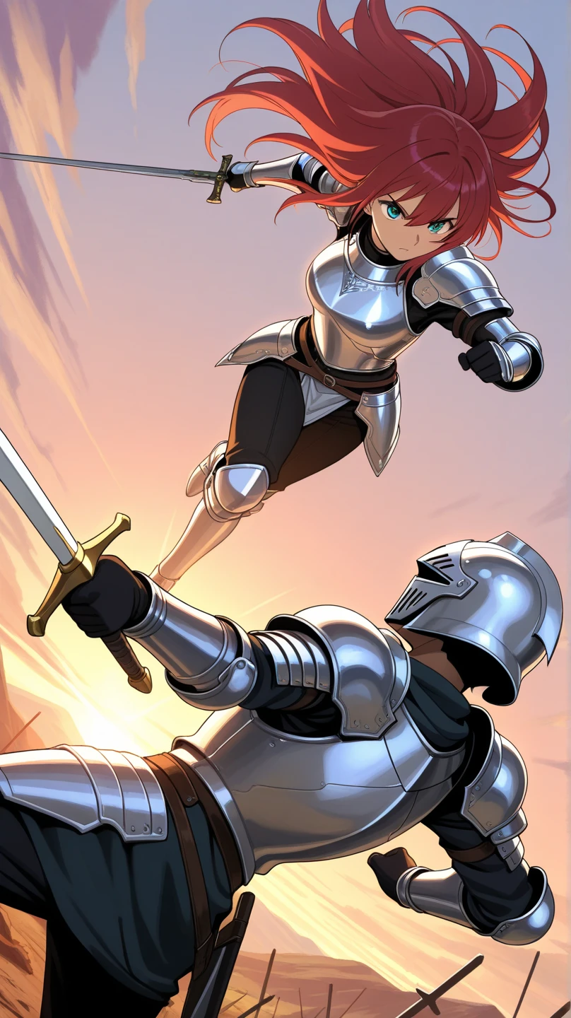 Two armored soldiers