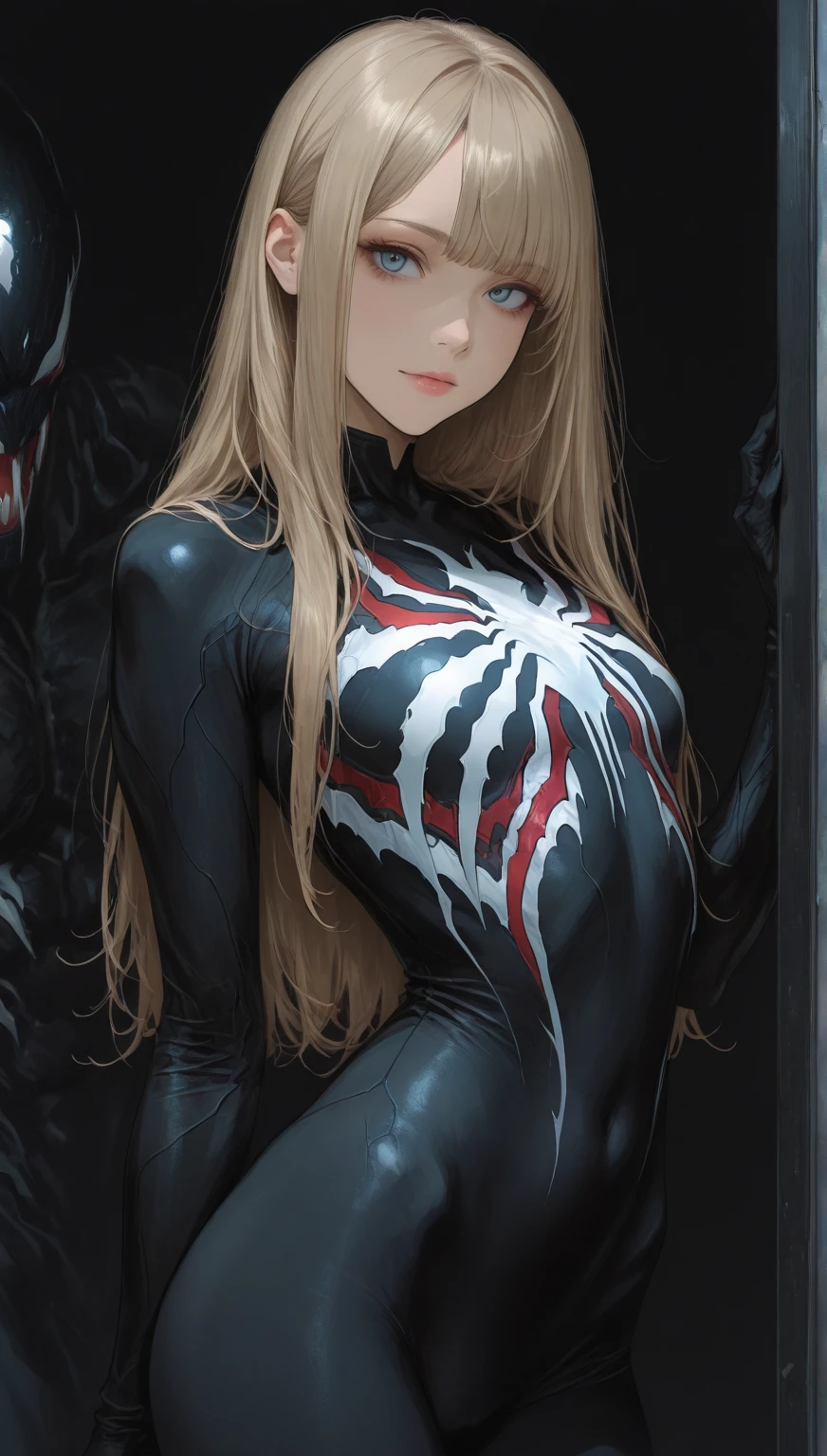 masterpiece, highest quality, High resolution, One Girl, Cammy White, Twin Blade, Long Hair, Blonde Hair, Antenna Hair, beret, (Red Hat:1.3), blue eyes, Wounds on the cheeks, Green leotard, Big 36 DD, Sleeveless, Red gloves, Fingerless gloves, Camouflage, Cowboy Shot, Are standing, Outdoor, Place your arms at your sides, straight,