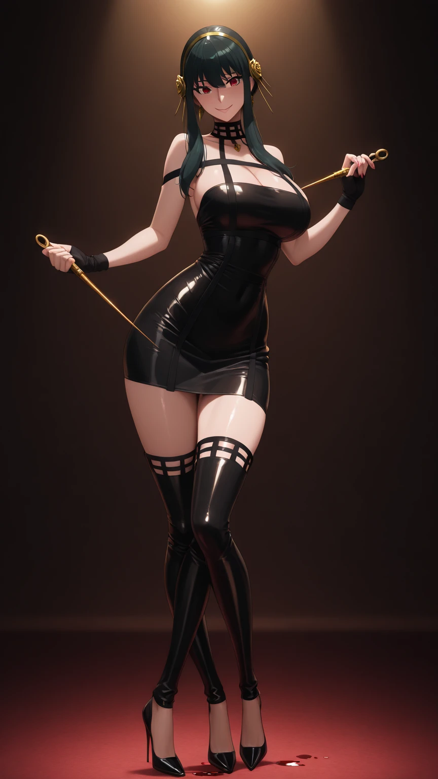 a single (mature MILF BIMBO albino skin and short white hair), (FULL BODY) perfect face, wearing tight leather bandages, BIG KNOCKERS CLEAVAGE, lustful smirking smile red blush red cheeks, chain leash, kneeling, shackles, leather black collar slave, ((BLACK background)) WITH KNOCKERS on glass, glass window fog water drop, metal handcuffs clenching fist, black choker collar, thigh highs, long legs, metal ankle, metal sandals, metal shoulders, standing straight symmetrical against glass