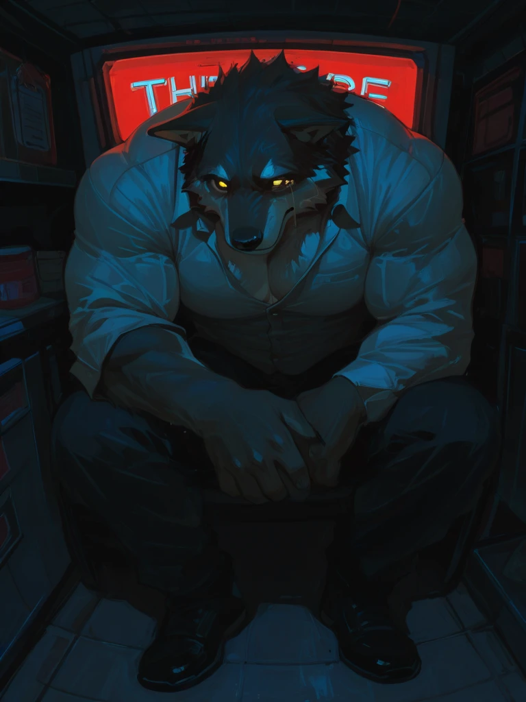 (sfw:2), Countless monitors in the background,monitoring room,screens,male anthro bear in the monitor room,charm,Sexy body,The general's belly,upper body image,Topless,Sexy pose,Dynamic poses,Anatomically correct,Fluffy hair,Carnival Face,face,(Surreal), (illustration), (high resolution), (8K), (Best illustration), charming and detailed eyes, (best quality), (masterpiece), wallpaper,detailed face,Facial pores, detail,Realistic lighting,Realistic style,2d ,Official Art,