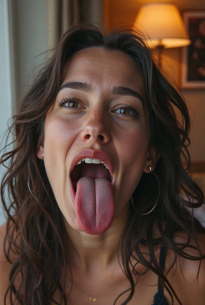 (ah3g40:1.3), photo of a woman, ahegao, tongue out,  <lora:ahegaooforjug:.65>