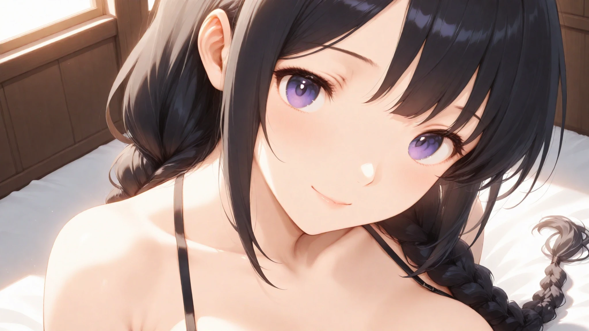 Side angle,(avert your eyes:1.5),Realistic,(Pale skin: 1.2), RAW Photos,Realistic,Portrait Photography,Shiny skin,Japanese Idols,Shiny Hair,(A 25-year-old woman with medium-length straight hair and bangs) and (Black Hair) and (Purple eyes),smile,Background is an office room,by 2 person,All naked,naked,Dick,penis,semen,Creampie,Pussy,Male organ,Sex,Sweat,Sweaty,Female organ,Lower Body,Pussy,Ahegao,After Sex