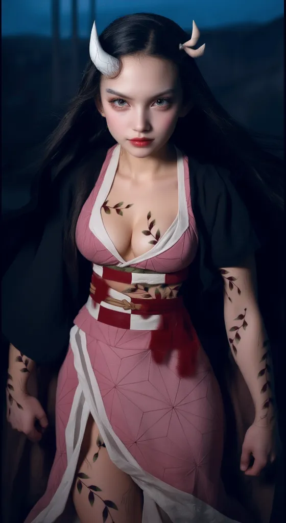 a close up of a woman with a crow on their hand, itachi uchiha, itachi, itatchi uchiha, female, akatsuki, badass anime 8 k, cleavage, from naruto, sharp red eyes