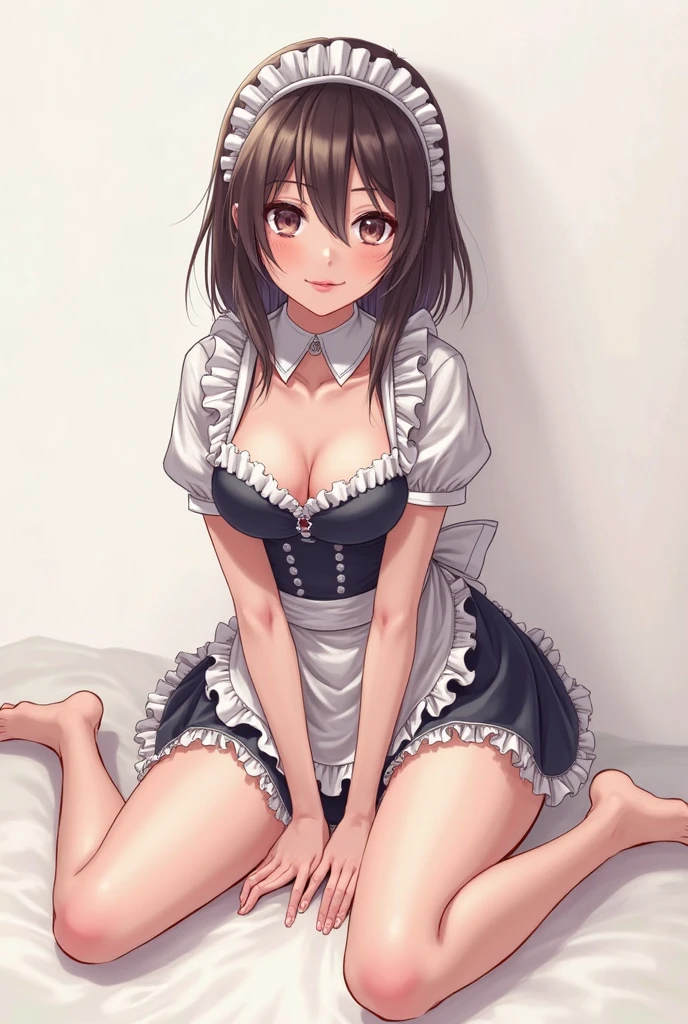 (best quality), (detailed), (solo),((1 girl)), ((full body portrait)), (((medium breasts, living room, looking at viewer, beautiful green eyes, detailed, maid outfit, skimpy,showing deep cleavage, embarrassed))),Realistic Eyes,Facial Features,Realistic Face Rendering,High Resolution,High Definition,High DPI (Dots Per Inch),High Fidelity,High Detail,High Clarity,High Realism,High Accuracy,Photorealistic,High-Quality Textures,Enhanced Color Depth,High Dynamic Range (HDR),Noise Reduction,High-Quality Filters,High-Quality Rendering,High-Quality Compression,Anti-Aliasing,Super Sampling,High-Quality Lighting,High-Quality Shadows
