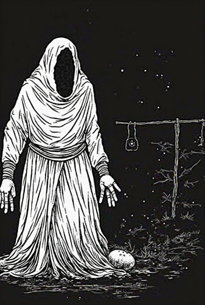 a (((teal cloaked figure))) with a glowing aura of orange flames around him stands in front of a stone archway, the moon and many stars hang in the night sky beyond, purple overtone, vaporwavev1, teal neon, pink haze, dark art, best quality, highres, realistic, dramatic lighting, detailed, 8k, film grain, <lora:darkFantasy_v11:.7> <lora:vaporwavev1_v1:.6>