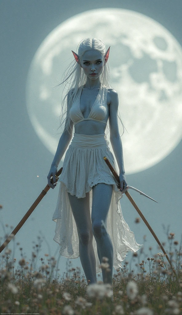 a woman with a sword in a white dress in a forest, elegant cinematic fantasy art, flowing white robes, ross tran 8 k, cgsociety contest winner, in style of dark fantasy art, 4k fantasy art, neoartcore and charlie bowater, cgsociety contest winner!!, fantasy art behance, dark fantasy style art, long flowing white robe