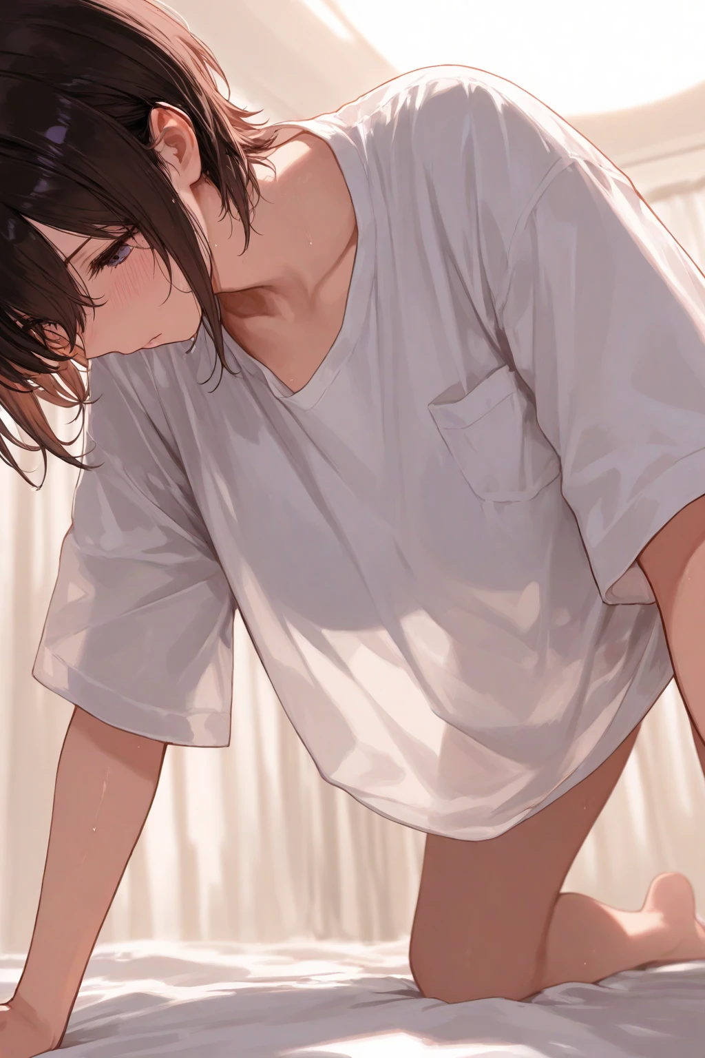 Biologically correct body, thin,二人のyouth,male性間, maleの髪型，Warm skin, adult-like face,well-groomed face, 頭のportrait, black hair 1，brown hair 2,albino skin,face focus, adult,Falling off，大胆なexposed，Sweat, highest quality, facial details/joy，Feels good，NSFW，orgasm,ecstasy，Ahegao，blush,sex,sexual intercourse,buttocks,thighs,Hardwood flooring,semen,intense,gay,homo,delicate,youth,Lewd,Losing sanity,Boys Love最高傑作,The focus is on facial masterpieces,((((male))))),4K photo,R-18,NFSW,メイド服を着たmale,29yo,gay,Boys Love,expensive,adult,-No muscles　Clothes details/Black Dog Collar,rock,headdress,The moment you take off your maid uniform,exposed,super short skirt,sex/facial details/black hair,blush,Are crying,shameずかしい,Oblique look down,shame,portrait，full body portrait,thin chest,maleの子,male性の体格,delicate,maleの子(maleの子かmale性か),headdress maid(male) ,カメラは下からmaleを映す　background/luxury mansion hall,Calm pose