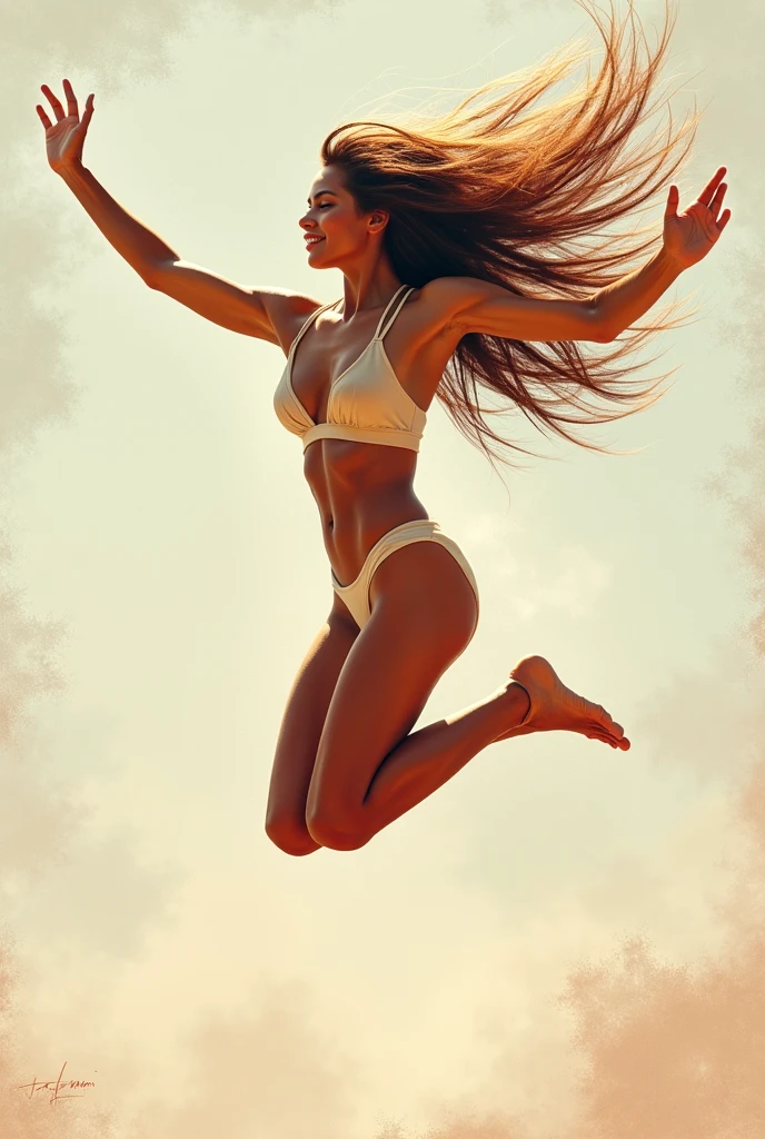 a girl falling