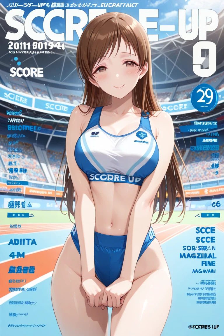 ((masterpiece)),(((Highest quality))),((Character design sheet)),((rough sketch)),((Vulgar)),Thick thighs,One girl,Blonde,big ,((Between the breasts)),Pussy juice,Wet sexy volleyball uniform, Shirt half lift