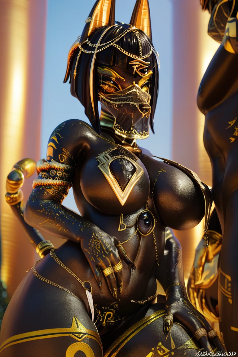 beautiful alluring african voodoo priestess, dark skin, skeleton bodypaint, bone and feather ornaments, inside a pit filled with skulls, voodoo theme, Ominous Gothic Theme, Fiverr Dnd Character, Octane Render, Digital Art, Extreme Detail, 4k, Ultra Hd, Polished, Beautiful, Hyperdetailed, Intricate, Elaborate, Meticulous, Photorealistic, Sharp Focus, Wlop, Character Design, Unreal Engine, 3d Rendered, Volumetric Lighting, Reflections, Glossy, Digital Illustration, Sensual Pose, Suggestive Pose, Lewd, Full Body Shot, anatomically correct, naked, visible nipples, puffy vagina, perky breasts 💖❤💕💋❣