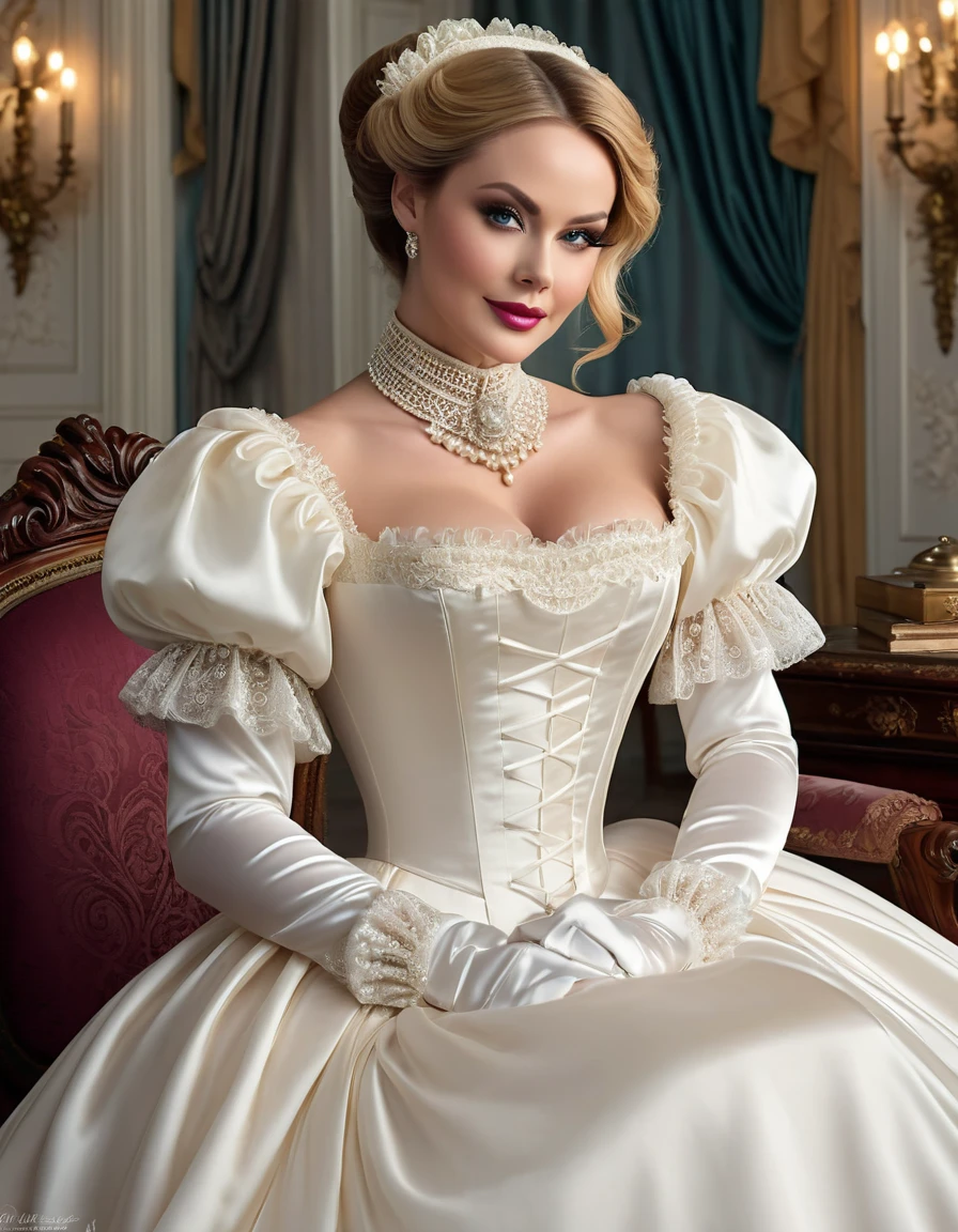 full body, Masterpeace, ultra detailed, 8k, intricate details,! (beautiful woman looks like a 50 year old milf, (pussy: 1.1) in a dress (ultra gigantic breasts: 1.3, super huge breasts: 1.3, ultra huge cleavage: big cleavage on chest 1.3), perfect full body frontal, Marie Antoinette style 18th century, rococo queen, inspired by Adélaïde Labille-Guiard, portrait in rococo style, rococo art style, adelaide labille -guiard, rococo portrait, 18th century art, rococo fashion)
