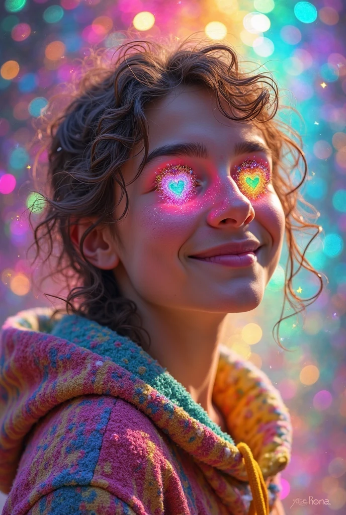 Smiley girl ai image 3d