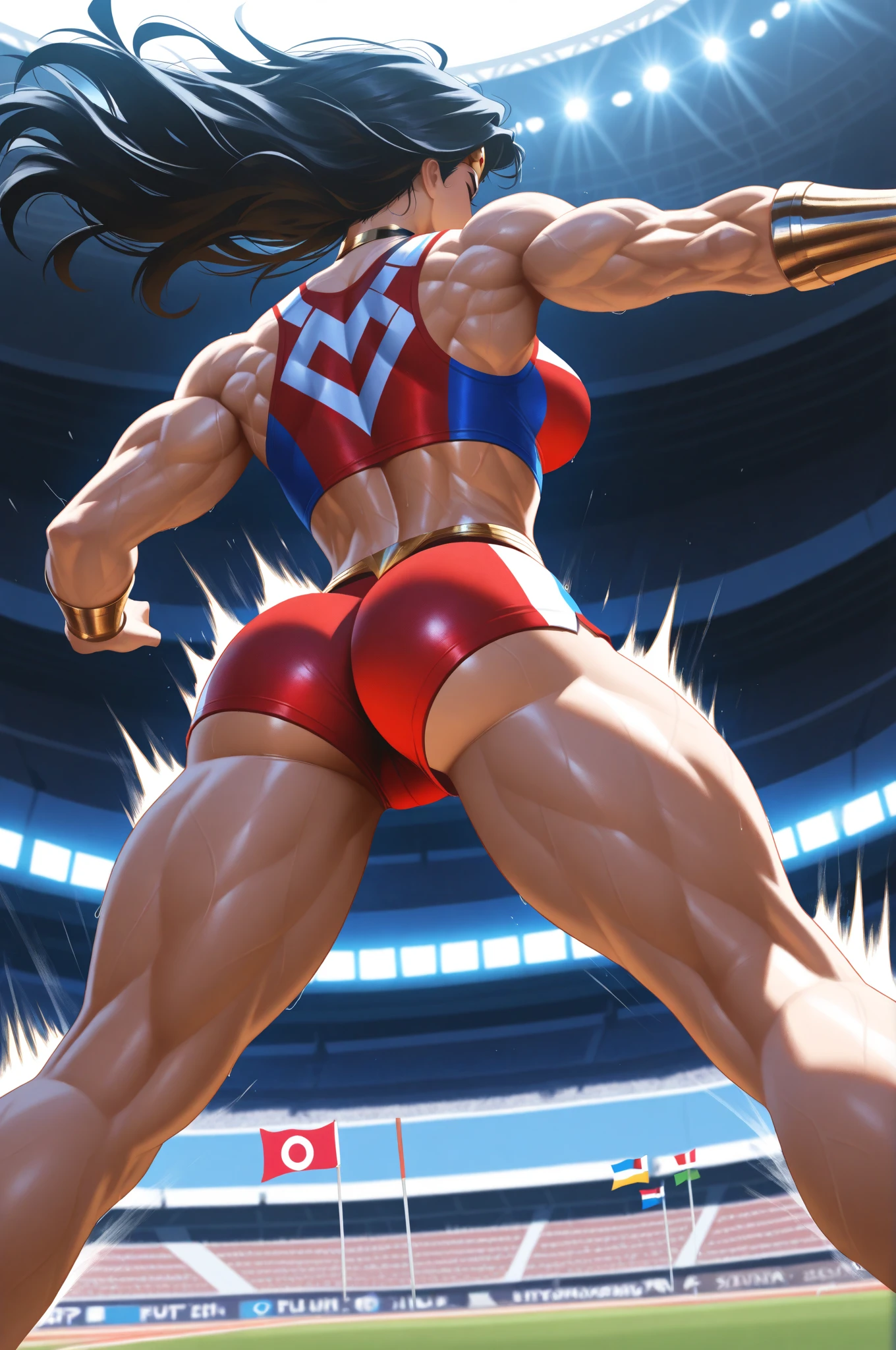 A muscular woman is a small man, extremely muscular, gigant ass, Bullish, huge ass, holding a small man e fraco,by the arms, holding a small man, Make a Little Man e magro, Make a Little Man, a small man in the hands of the muscular woman,