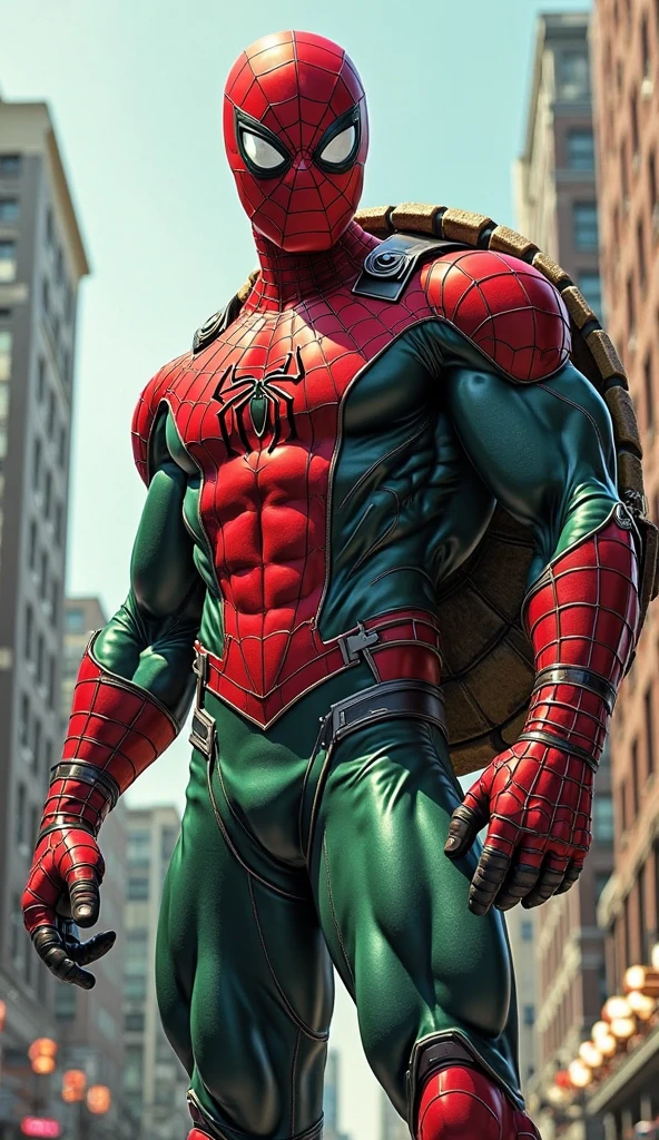 Indian flag with spider man bodybuilder
