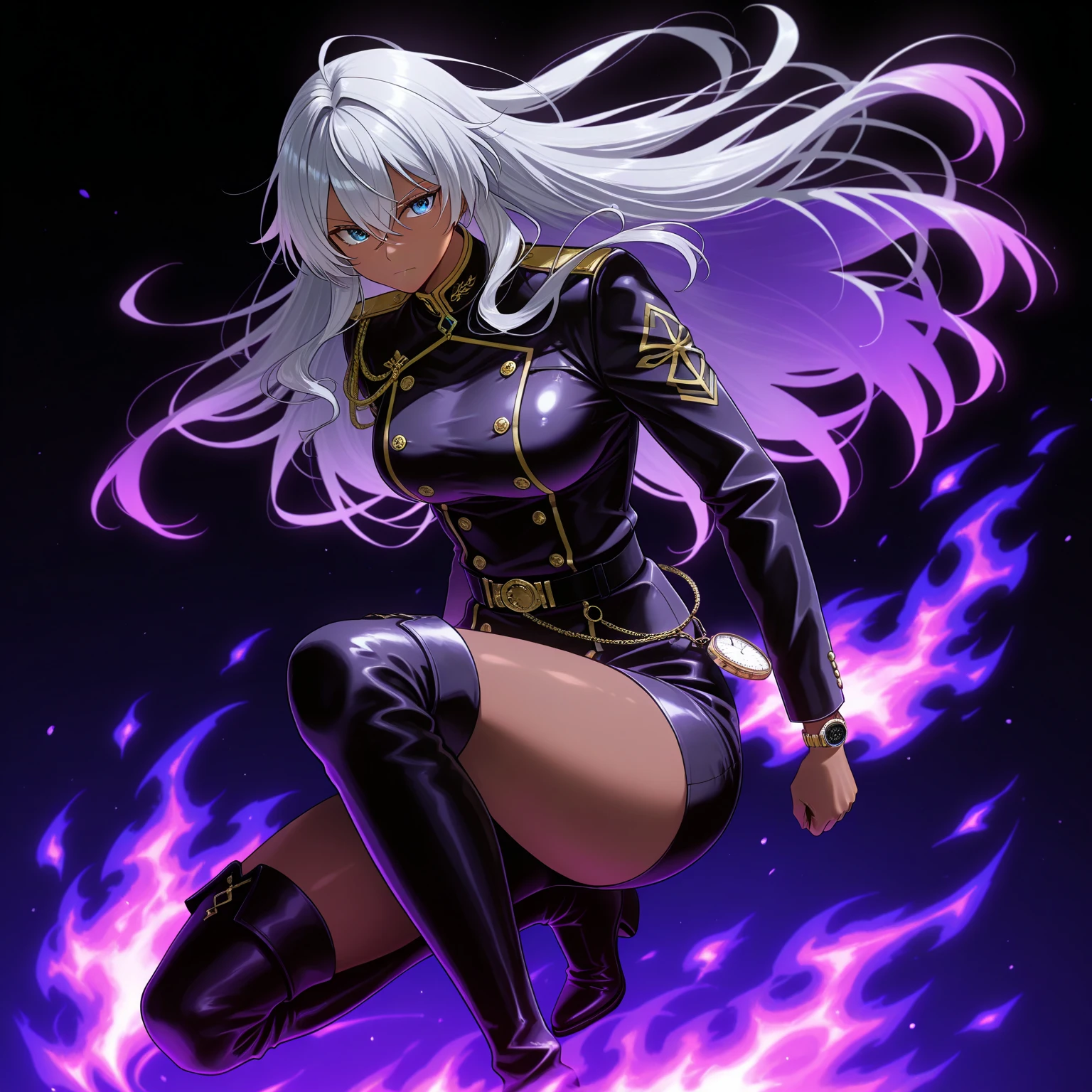 anime, Break through the sky, Queen Medusa, Raised sexy, blacksilk