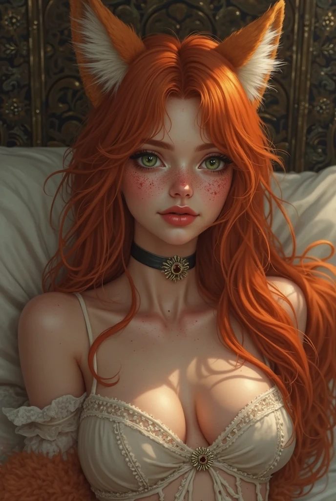 (masterpiece, best quality), intricate details, <lyco:GoodHands-beta2:0.8> 1girl, <lora:kitty_cat_katarina:0.8> kitty cat katarina, 1girl, fur trim, strapless bra, cleavage, red hair,