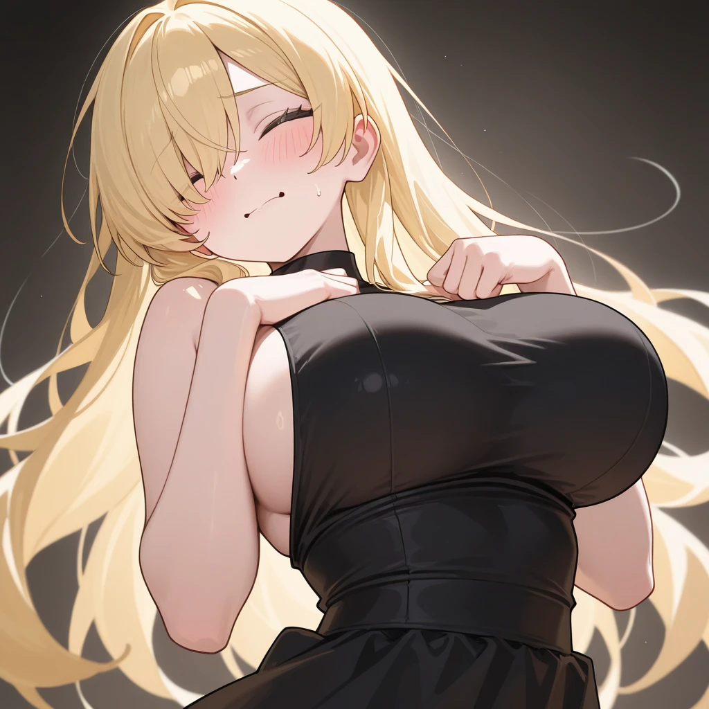 masterpiece,best qualtiy,anime,(FellatioGesture,fellatio_gesture:1.25),1girl,blush,open_mouth,tongue_out,huge tits