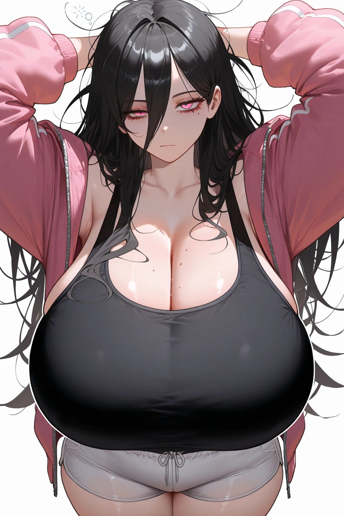 black long straight hair,grown woman,is climaxing,Open the ,lowerbody,on top of the bed