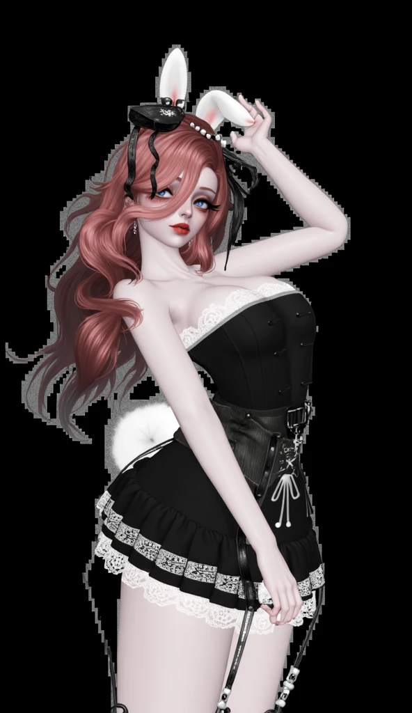 ドアの前にAre standingドレスを着た女性の絵, Girl in a dress, In a dress, Are standing, drawn with photoshop, Comic Digital Art, Elegant digital art, Manga style, Guido Crepax style, Line art in grayscale of a woman in a dress, Fashion pose