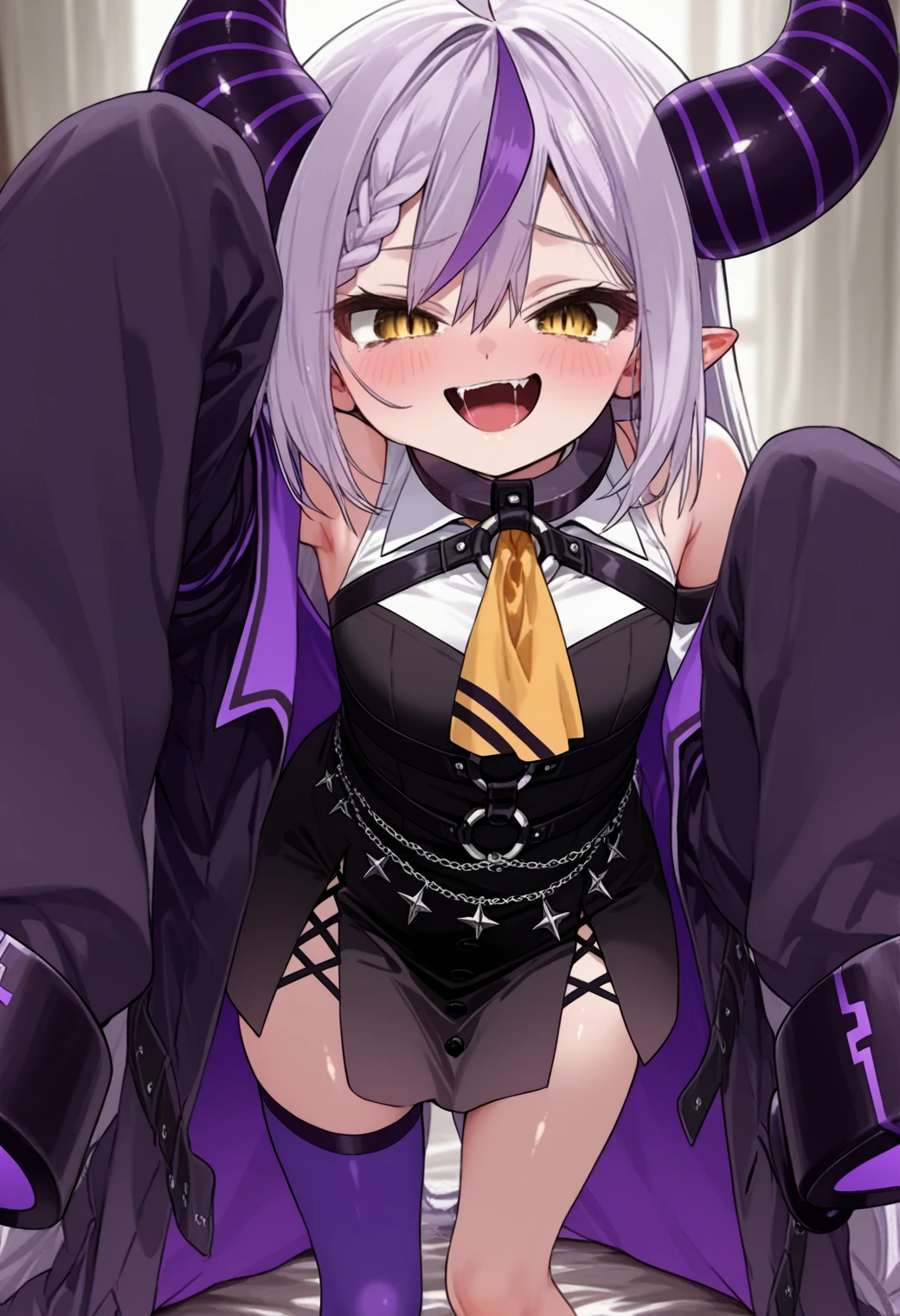  hair above one eye, purple eyes, horse girl, horse tail, halloween costumes, Plump short sleeves, white shirt, bow tie, layered skirt, black gloves, frilled hairband, bat wings, hair flower, brooch, Blue rose,(rice shower \(Umamusume\)),(masterpiece),shape,brown black hair,long hair,purple eyes,flowing bangs,long bangs,long hair,hair covers right eye , classroom, Upper body, looking at the viewer, School,  (highest quality, masterpiece:1.2), 1girl, (((masterpiece))), highest quality, highest quality, advanced details, 1girl,calm colors, cinematic light, complex and highly detailed。(((highest quality))).)((Super detailed))).big breasts, open your mouth.alone, anime, anime, ray tracing, super resolution image, bright colors, cinematic light, light shines on your face, glow eyes, written boundary depth, detailed background, cute, highest quality, masterpiece, ((masterpiece)), ((anime)), ((intricate details)), (spread your legs), (blush:1.1),(Expression at the climax:1.5),(turn the knees outward),{(ejaculateのちんこ:1.3)},(stick out tongue:1.5),(ideal penis),(plump body 1.4),((beautiful rendered art)),(erect nipples:1.2),(Ahegao),(girl),(cute), {highest quality}, {so beautiful}, NSFW,(masturbation behavior:1.4),(勢いよくejaculate),(upturned eyes:1.4),(orgasm face 1.3),(massive ejaculation:1.5),(publish one&#39;penis of:1.9),(ejaculate:1.3),(seductive pose), (cum on clothes),(ejaculation on body),(small cum),(上向きpenis of:1.3),movie lighting,1girl,(genitals are exposed:1.4),(chest exposure:1.6),(Nipple exposure:1.3),(体reflect the whole:1.6),positive,(angle from below:1.1),(Goth Lolita Clothes:1.9),(fine dick:1.3),(ejaculate:1.6),(with purple cloak:1.4),black tights,(stick out tongue:1.5),(big breasts:1.4),(erect penis:1.5),(squat:1.5),(foot pose:1.8),(cuteフリル:1.4),(lower body:1.5),(reflect the whole:1.5),(lolita room:1.3),(cross-eyed:1.6),(cuteちんこ),(The whole body is covered with sperm:1.5),(dripping semen:1.4),(positive:1.2),(sexual pleasure:1.3)