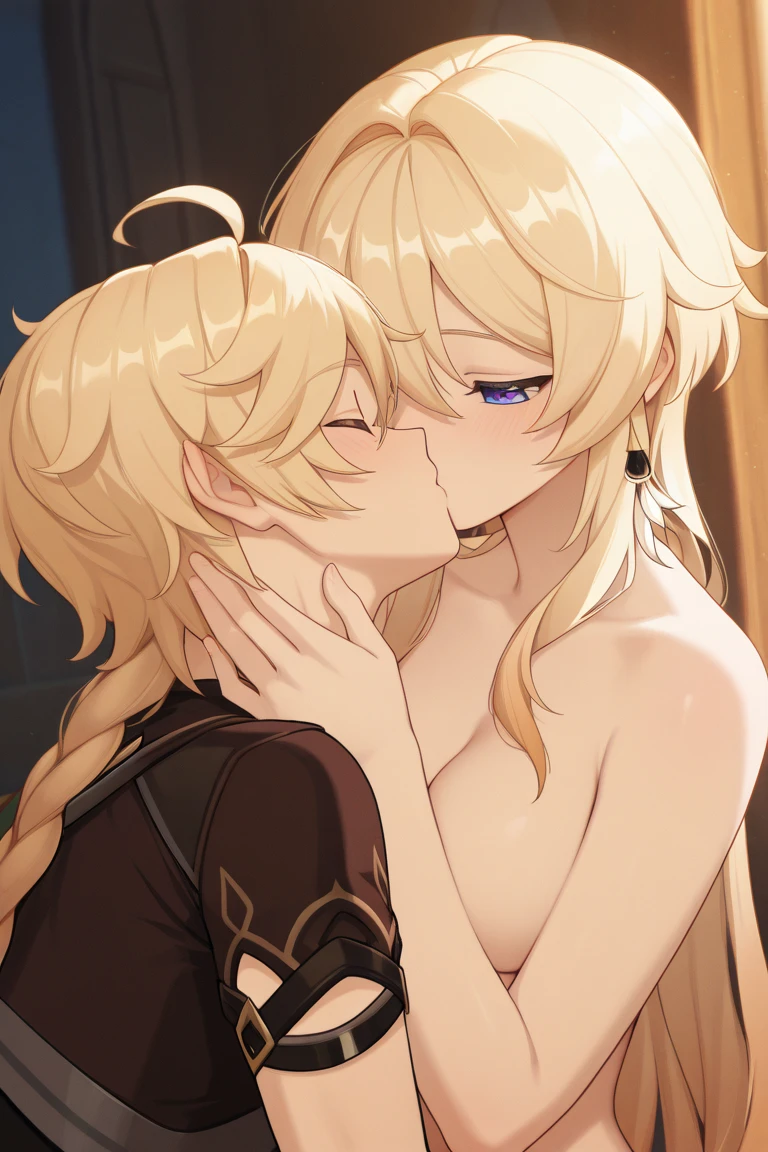 (Gal se inclina mientras se desnuda:1.5),(Smiling orgasm expression with open mouth:1.4),(piel oscura:1.95),(21 year old blonde girl:1.35),(Pecho promedio:1.26),(Red false eyelashes),Hermosos pechos、(mirando esto:1.5),(Peinado rubio recortado)、en el hotel

